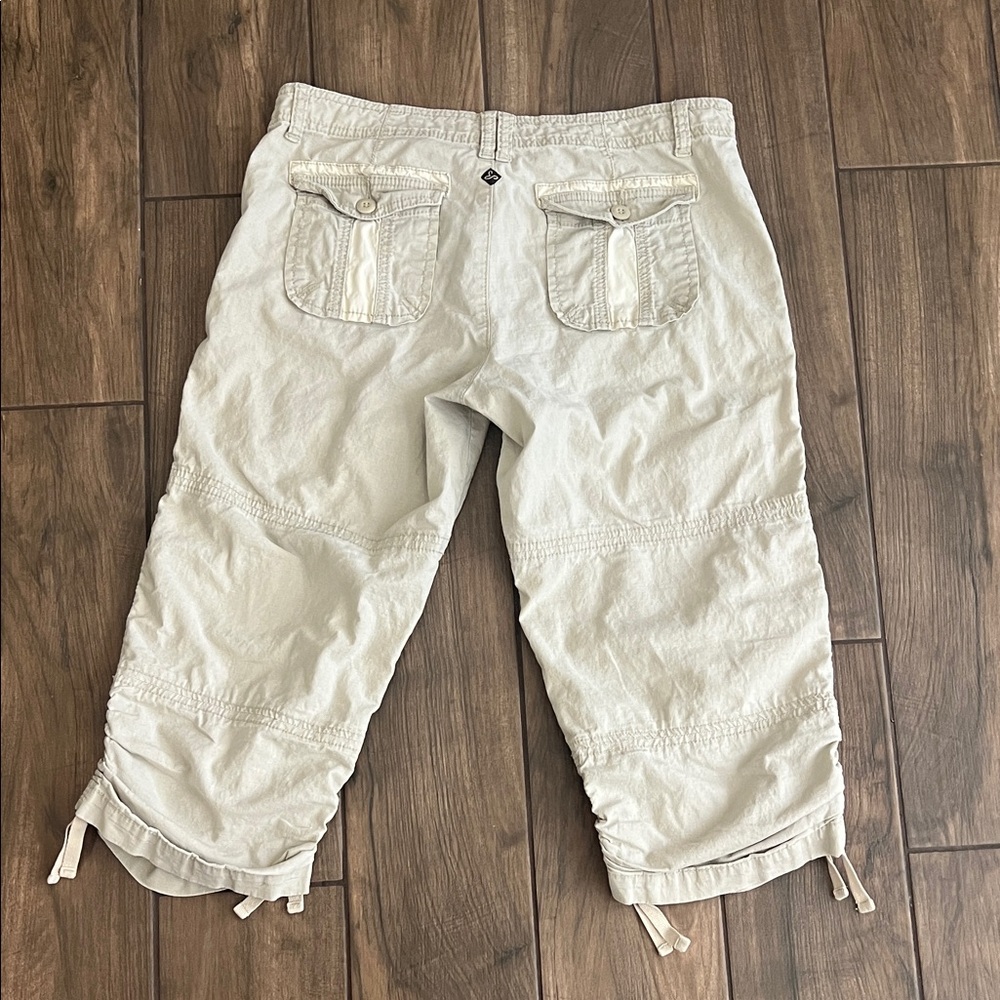 Prana Light Tan Cargo Capris - Picture 5 of 9